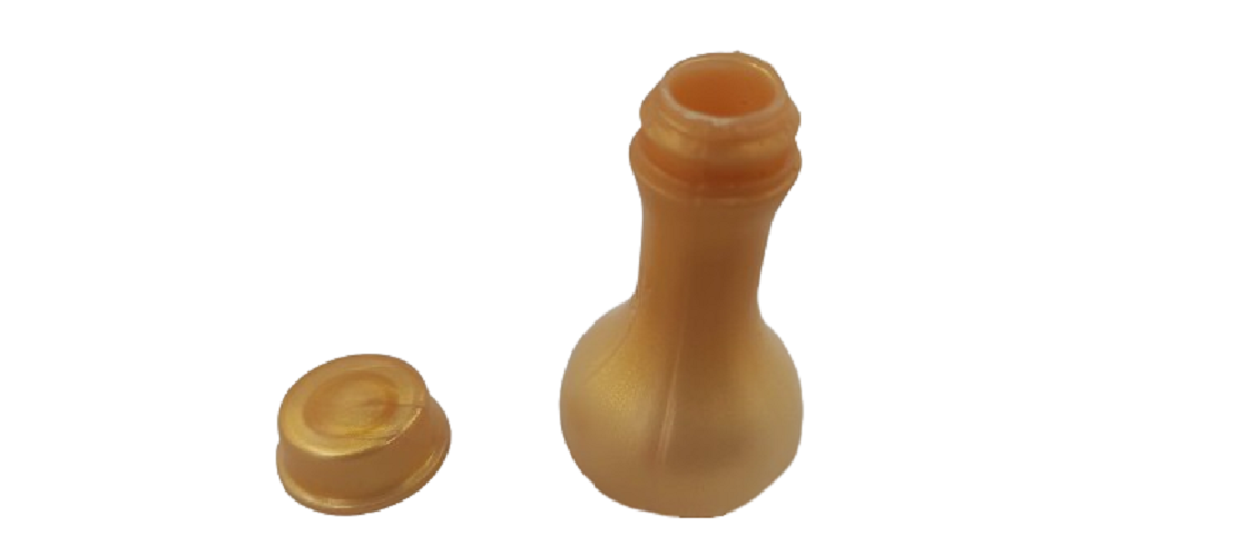 Kit botija para óleo de unção pacote c/100und. dourada ou marrom