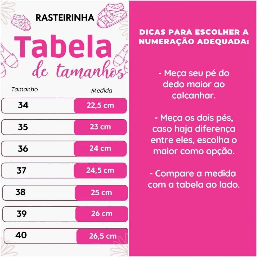 Sandália Feminina Rasteirinha Plana LÍVIA Rasteira Confortável LEVE e FÁCIL CALÇAR na Moda pra você