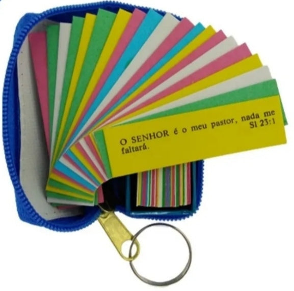 Kit 10 Caixinhas de Promessas com Versículos Bíblicos 💖 | Lembrancinha Evangélica Chaveiro Colorido e Frases de Fé